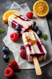 Fruit Yogurt Popsicles