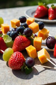 Fruit y Cheese Skewers